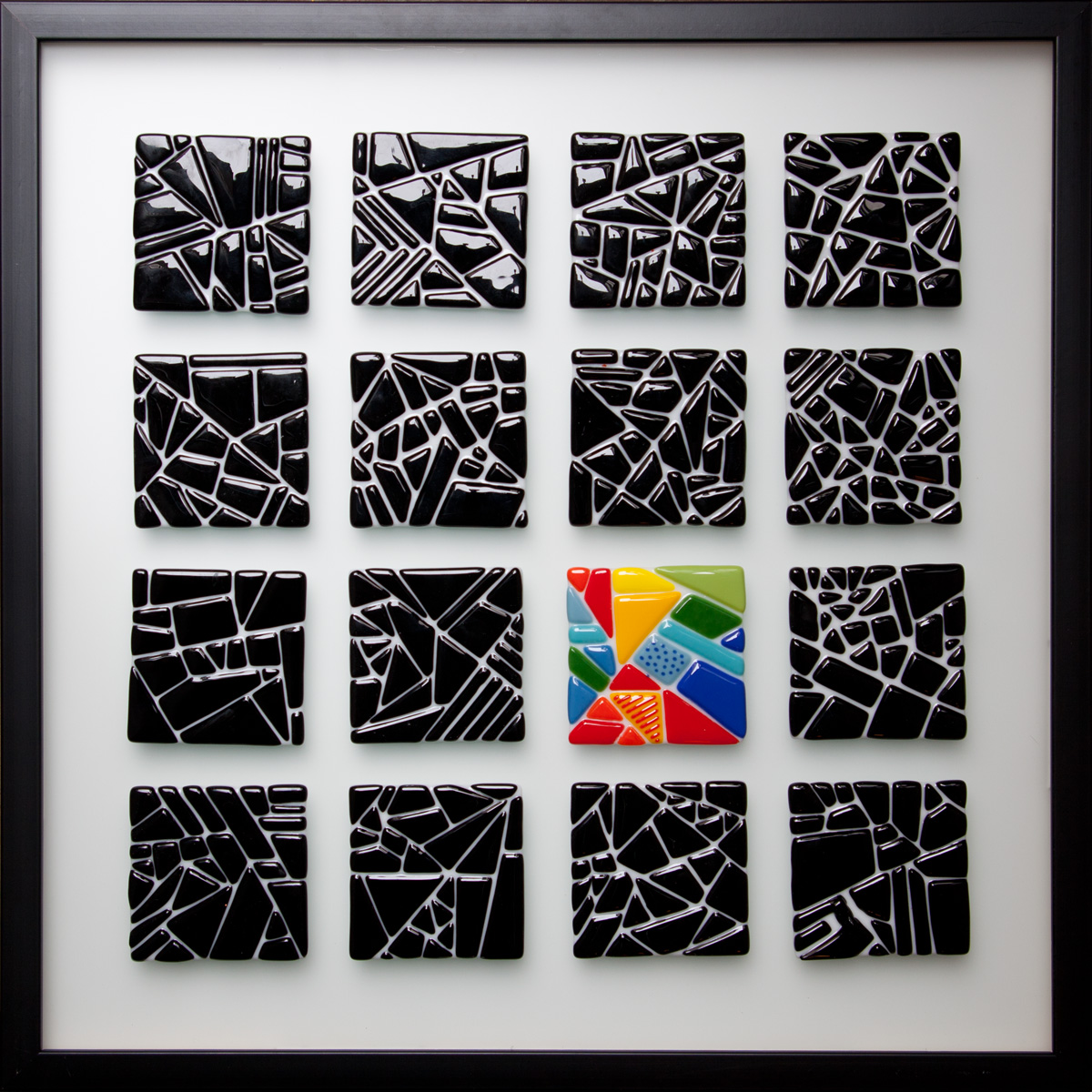 Яскравий момент. 2014рік, скло, ф’юзинг. 53×53см
