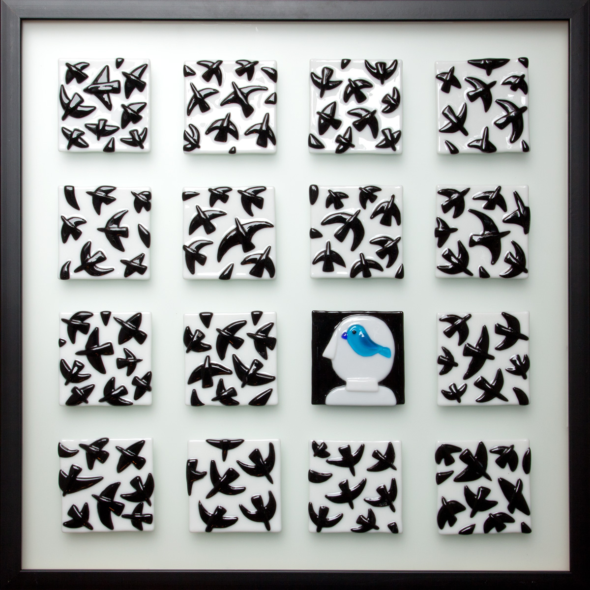 Бережи своє. 2014рік, скло, ф’юзинг. 53×53см